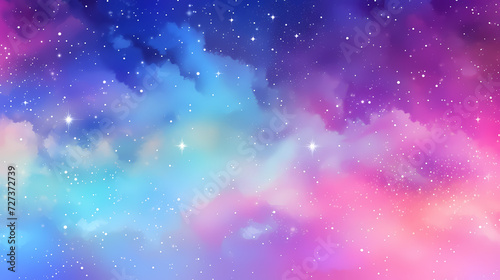 Sparkling starry night sky background