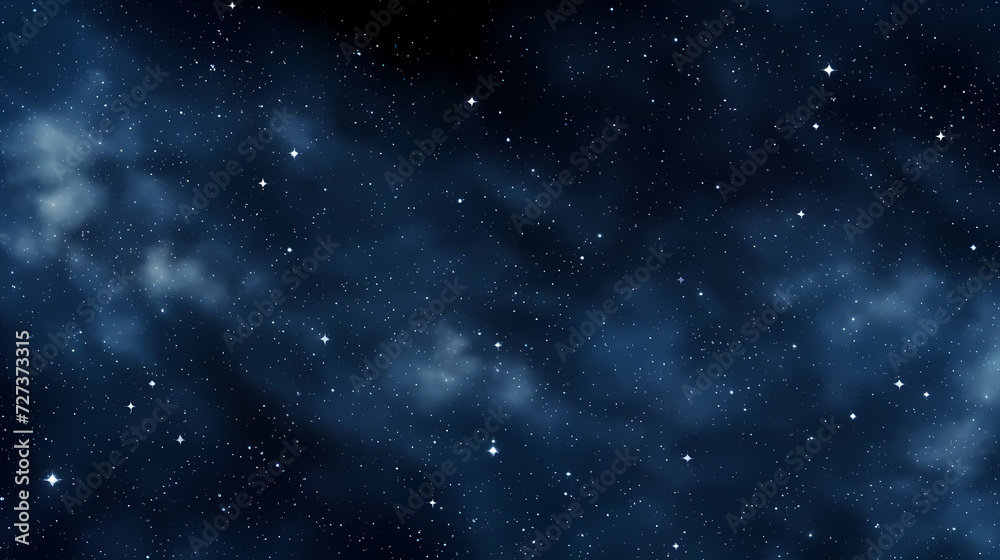 Mysterious star themed gradient background with countless twinkling stars