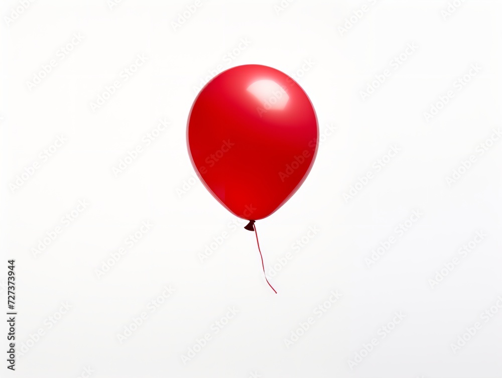 Balloon Lifting Off Aspiration and Freedom Isolated on White Background AI Generated Balloon Lifting Off Aspiration and Freedom Isolated on White Background AI Generated
