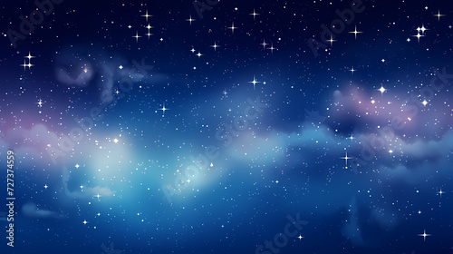 Sparkling starry night sky background