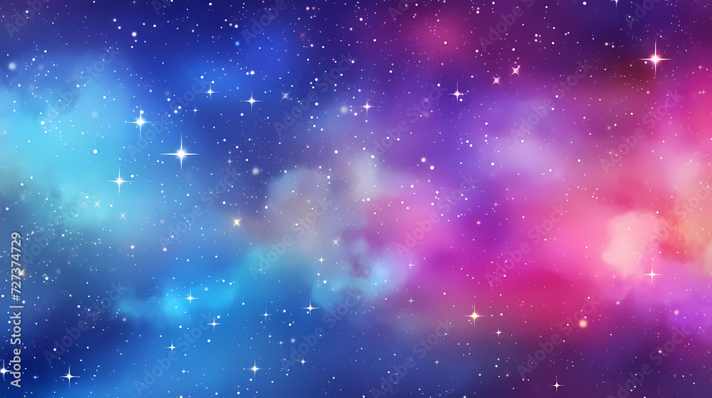 Obraz premium Sparkling starry night sky background