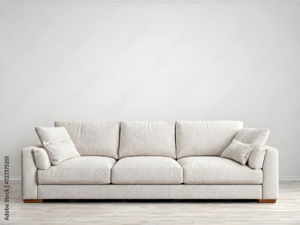 Fototapeta premium white sofa on a light background