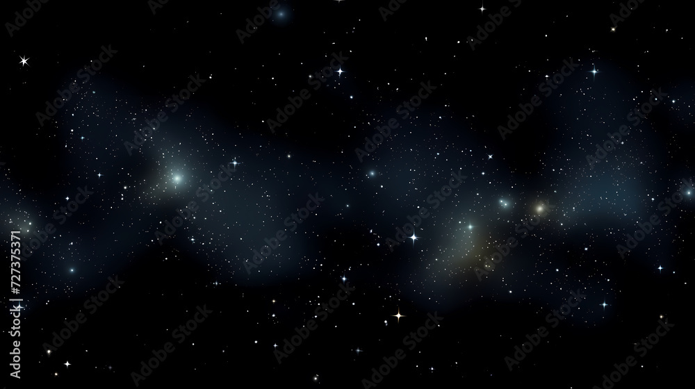 Fototapeta premium Mysterious star themed gradient background with countless twinkling stars