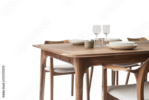 Dining Table on Transparent Background © Zahreen