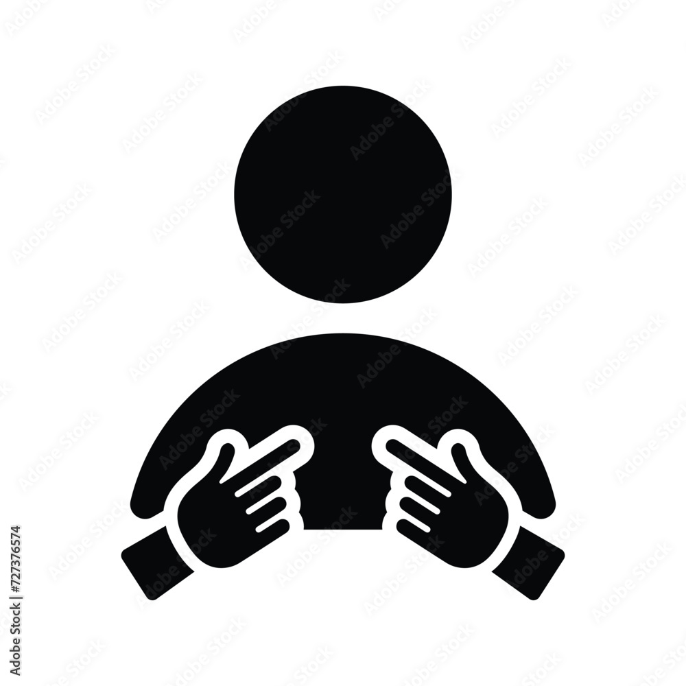 Obraz premium Me, myself icon.