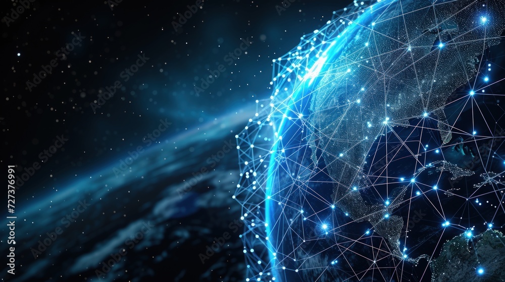 Global Network Connection. Generate AI image Global Network Connection. Generate AI image