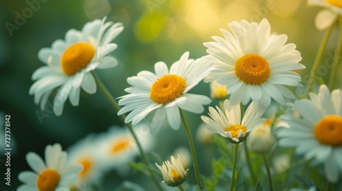 A close-up of a daisy chain, symbolizing the simple beauty of springtime traditions.