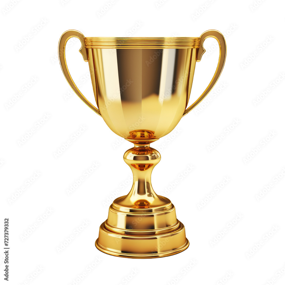 Golden Trophy Cup Isolated on a cut out PNG transparent background Golden Trophy Cup Isolated on a cut out PNG transparent background
