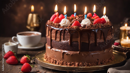 Amazing Chocolate Birthday Cake Images With Name