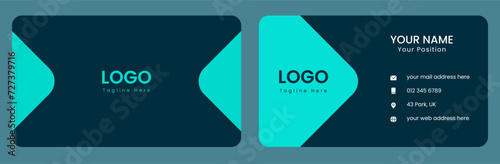 Professional elegant modern business card design template