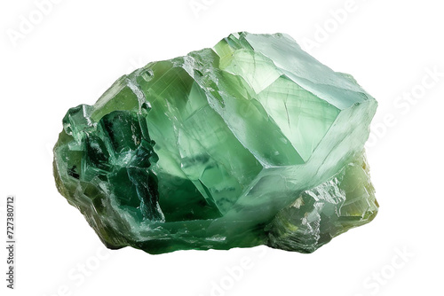 Flourite Green Gemstone on Transparent Background