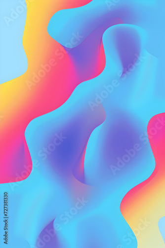 Red and Blue Gradient Abstract Background with Chromatic Aberration Effect
