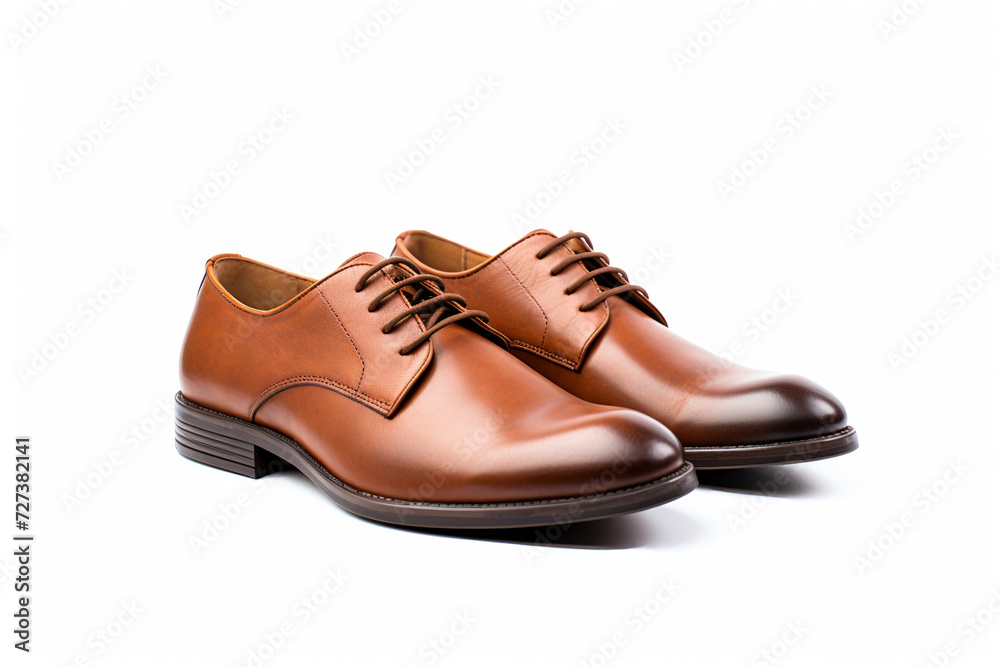 brown leather shoes, AI Generative. brown leather shoes, AI Generative.