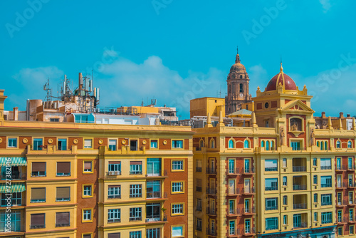 Aerial view of the center of Malaga on Avenida Alameda Principal © Eduardo Frederiksen