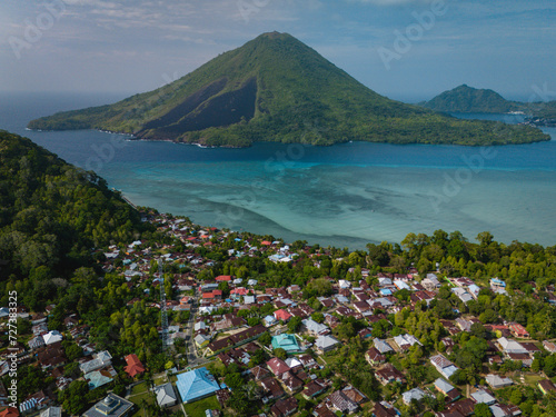 Beautiful View of Banda Island in Central Maluku, Indonesia photo