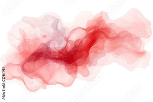 Abstract Wave in red and blood red collors, Watercolor Art photo