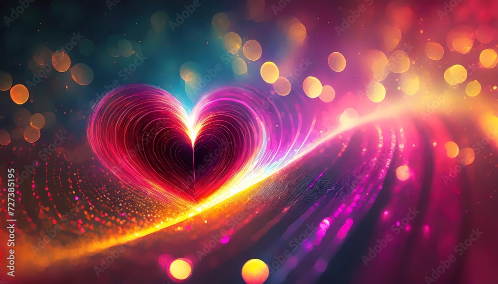 Vivid Hearts in a Wave of Colors Vivid Hearts in a Wave of Colors