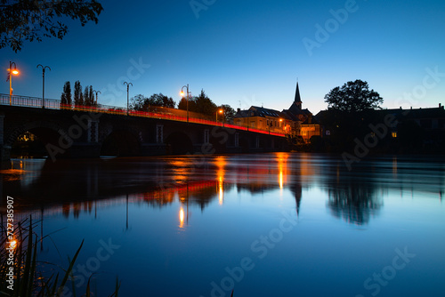 Bridge over the Sarthe from La Suze sur Sarthe