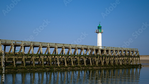 wooden pier of Deauville in Normandy