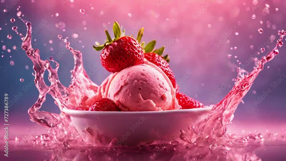 strawberry ice cream