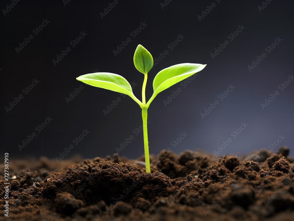 Sprouting Seedling Growth Potential Isolated on White Background AI Generated Sprouting Seedling Growth Potential Isolated on White Background AI Generated