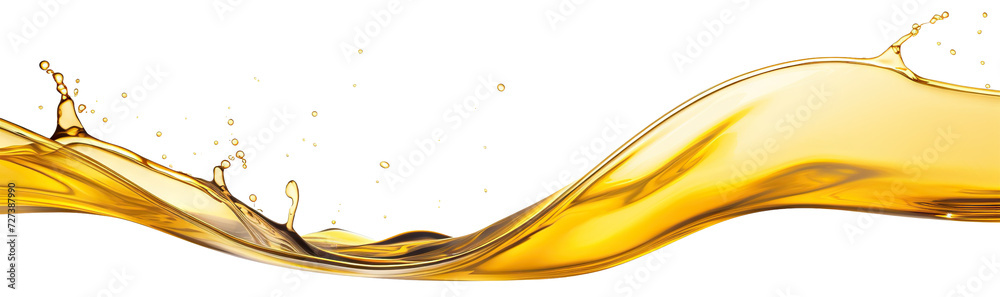 Golden oil splash cut out Golden oil splash cut out