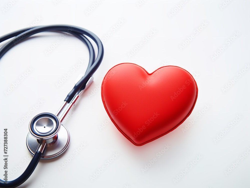 Stethoscope Shaping a Heart Healthcare Compassion Isolated on White Background AI Generated Stethoscope Shaping a Heart Healthcare Compassion Isolated on White Background AI Generated