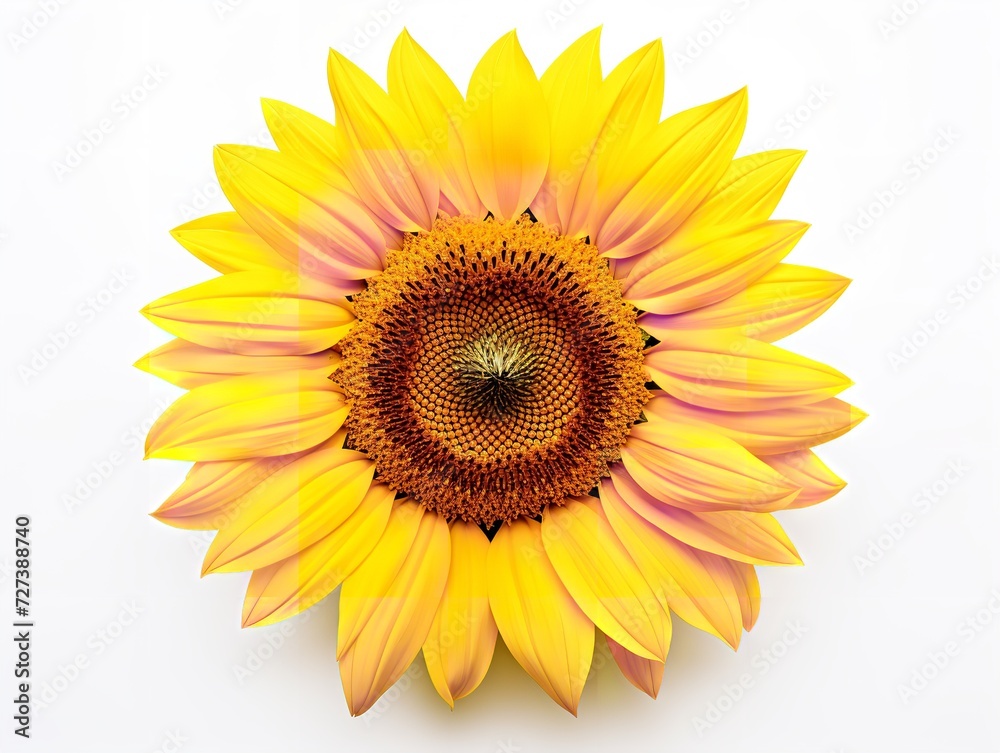 Sunflower Turning Towards Sun Positivity and Growth Isolated on White Background AI Generated Sunflower Turning Towards Sun Positivity and Growth Isolated on White Background AI Generated