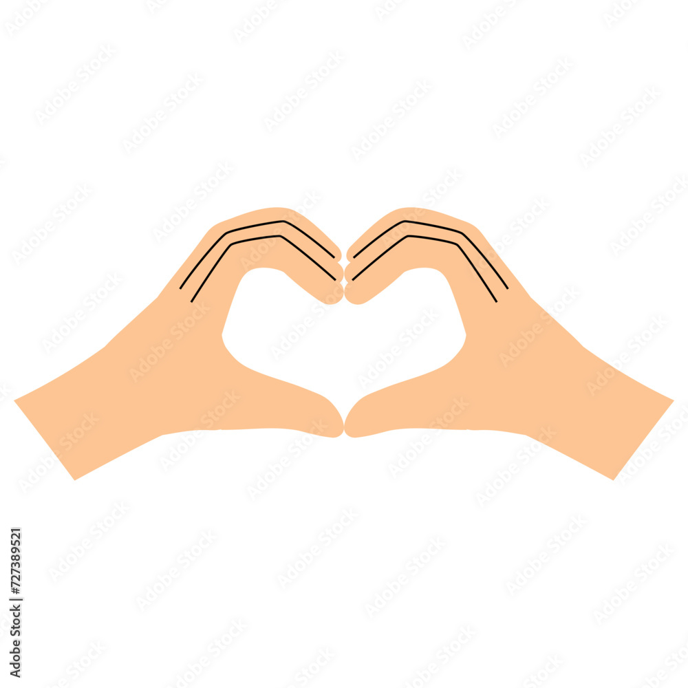 heart posting hand illustration heart posting hand illustration