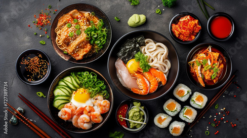 A Colorful Feast: A Symphony of Flavors - Asian Cuisine Bowl