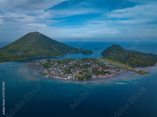 Aerial View of Banda Island, Central Maluku photo