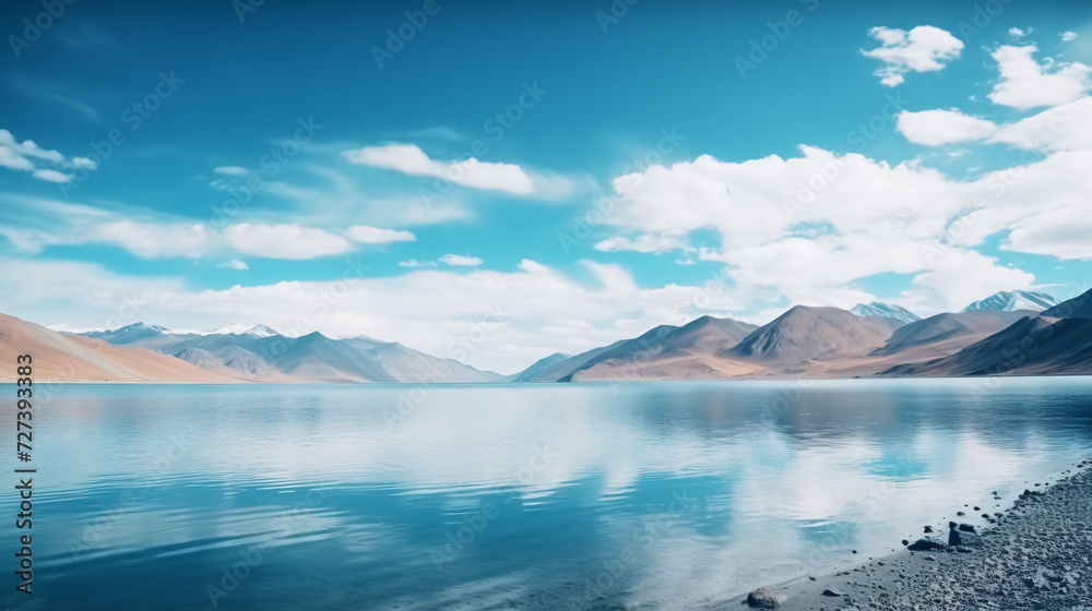 Peaceful scenery landscape Lake in Ladakh