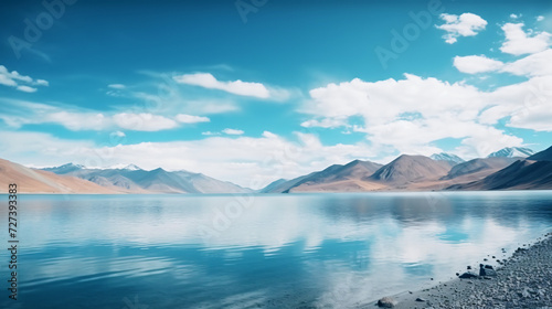Peaceful scenery landscape Lake in Ladakh © Abdulmueed