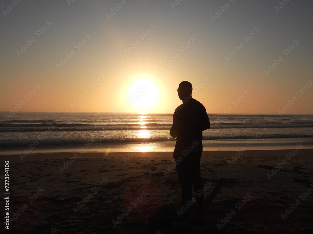 Sunset on the Skeleton Coast, Namibia