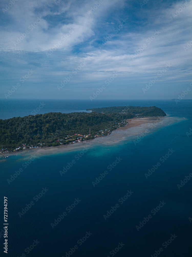 Beautiful View of Banda Island in Central Maluku, Indonesia