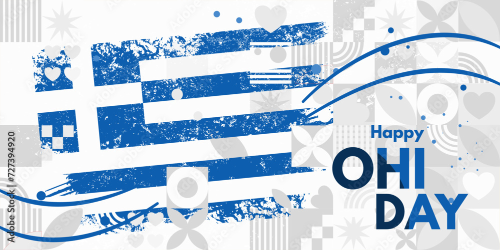 Happy Ohi Day- - vector illustration, banner, poster, cart
