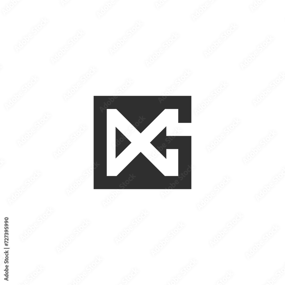 GX, XG, Abstract initial monogram letter alphabet logo design GX, XG, Abstract initial monogram letter alphabet logo design