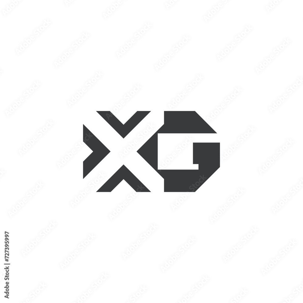 GX, XG, Abstract initial monogram letter alphabet logo design GX, XG, Abstract initial monogram letter alphabet logo design