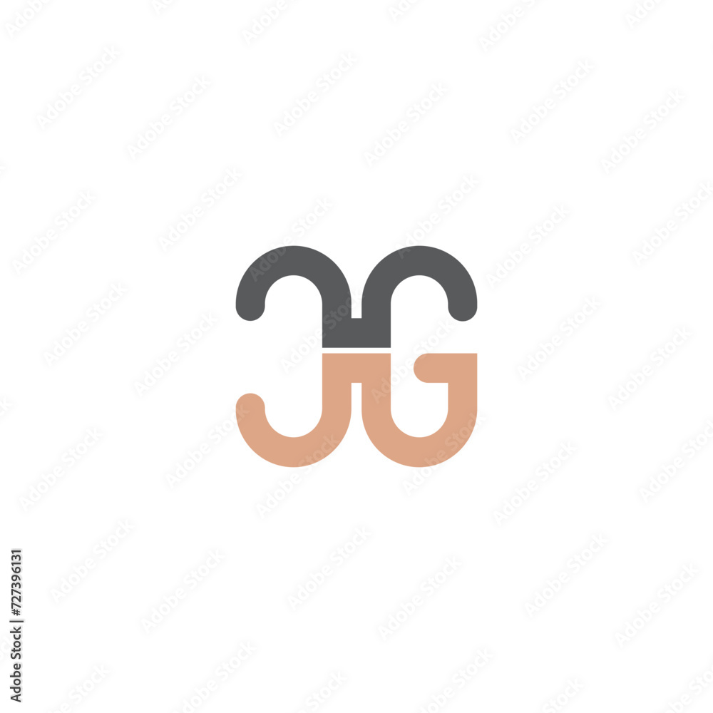 Alphabet letters Initials Monogram logo GX, XG, G and X Alphabet letters Initials Monogram logo GX, XG, G and X