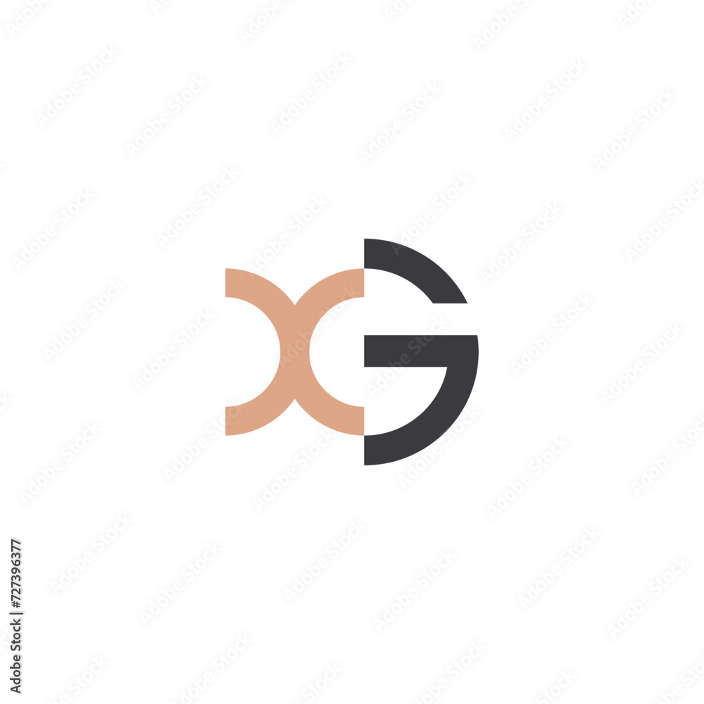 GX, XG, Abstract initial monogram letter alphabet logo design GX, XG, Abstract initial monogram letter alphabet logo design