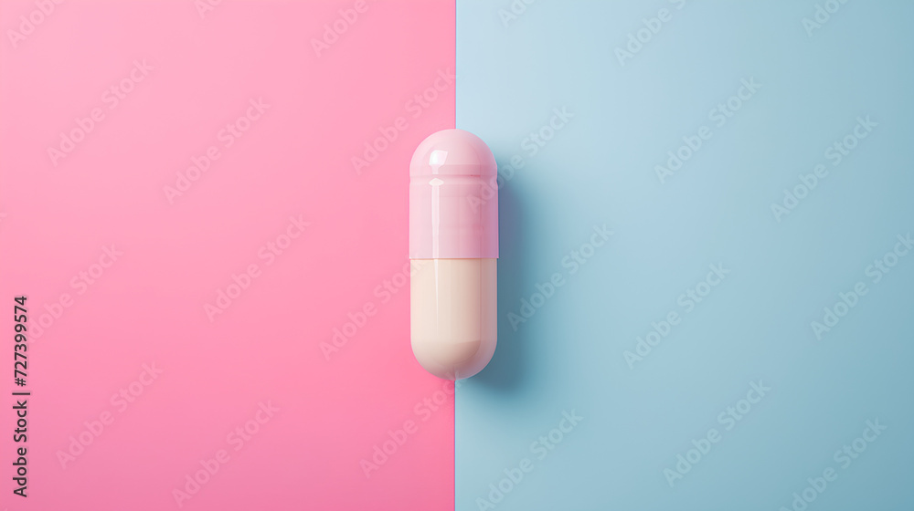 Pills, creative minimalist photo, pastel background, health day, modern concept. Pills, creative minimalist photo, pastel background, health day, modern concept.