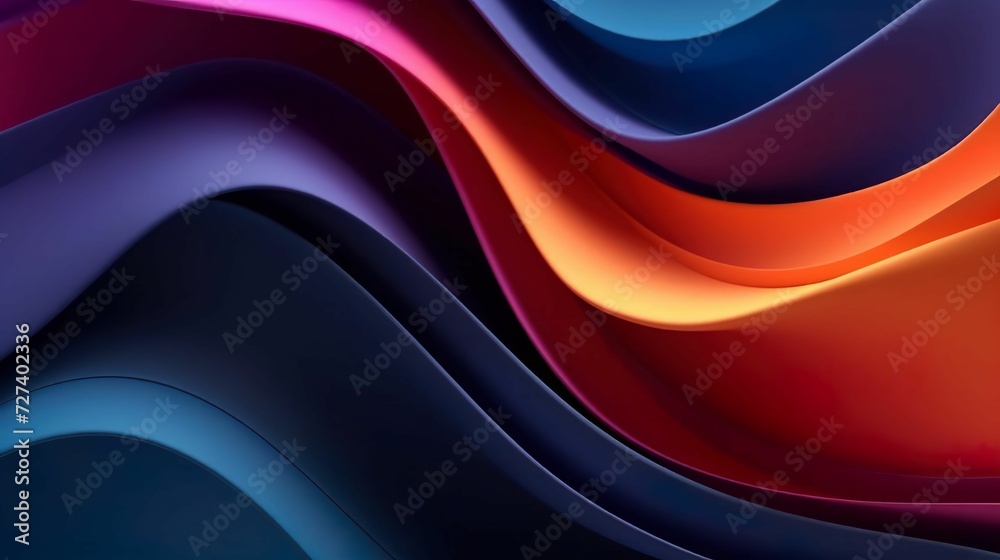 3d wavy background. Bright colorful pattern with curved lines and ribbons 3d wavy background. Bright colorful pattern with curved lines and ribbons