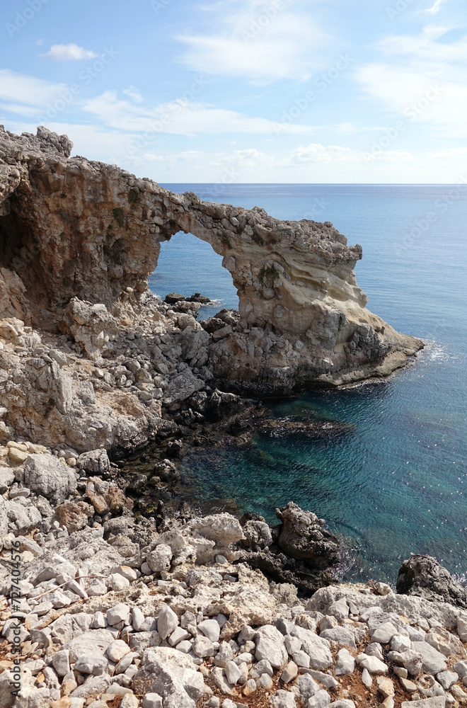 Felsentor bei Charaki auf Rhodos