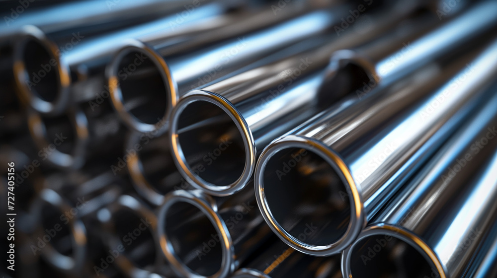 Stacked Metal Pipes Stacked Metal Pipes