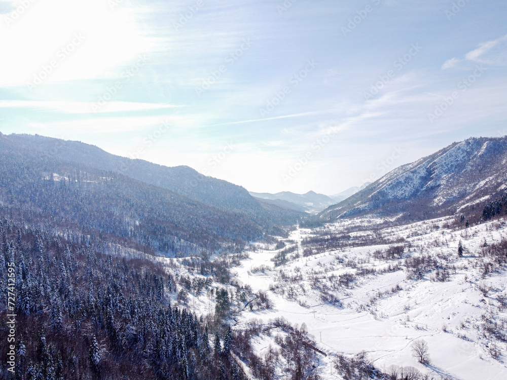 In winter, Kure Mountain National Park, Drahna Valley, Ulus, Bartın, Turkiye