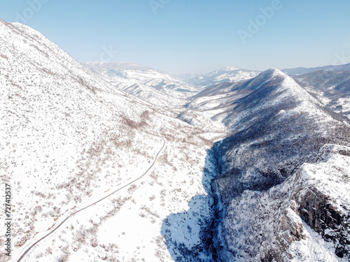 In winter, Kure Mountain National Park, Drahna Valley, Ulus, Bartın, Turkiye photo