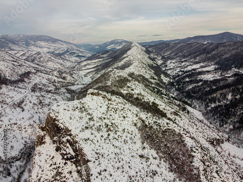 In winter, Kure Mountain National Park, Drahna Valley, Ulus, Bartın, Turkiye photo