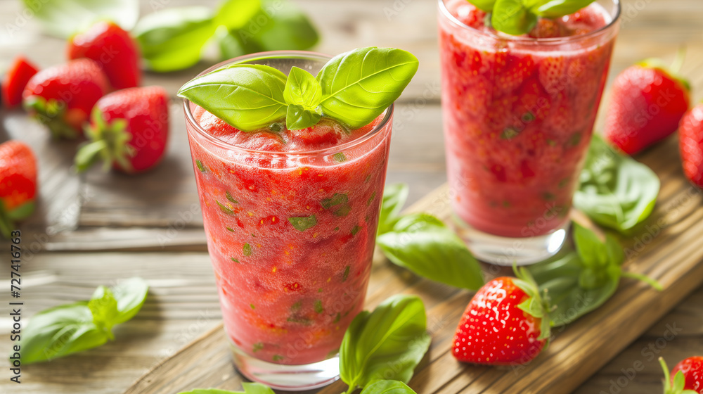 Strawberry Basil Breeze Strawberry Basil Breeze