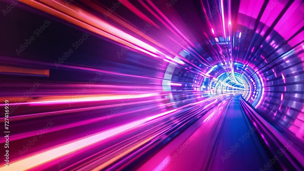 Capturing the Energetic Flow: Abstract Speed Motion in a Hi-Fi Style Tunnel Exploration. Generative AI Capturing the Energetic Flow: Abstract Speed Motion in a Hi-Fi Style Tunnel Exploration. Generative AI