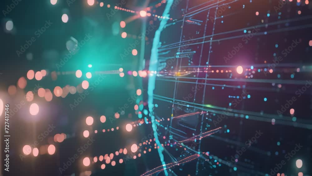 Image of a cyberattack occurring on a network. illustration of a computer security breach and personal data leakage. Generative AI